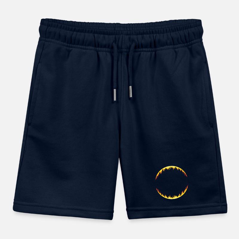 Fire circle | circle on fire Kids Organic Sweat Shorts by Stanley/Stella