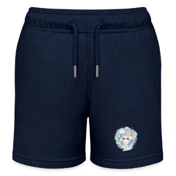 Portrait de sirène dans des couleurs pastel froides - Short de jogging enfant bio Stanley/Stella - bleu marine - Devant