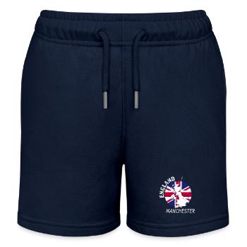 Manchester - Short de jogging enfant bio Stanley/Stella - bleu marine - Devant
