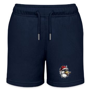Ente Weihnachten Lustig - Kinder Organic Joggingshorts Mini Bolter von Stanley/Stella - Navy - Vorne