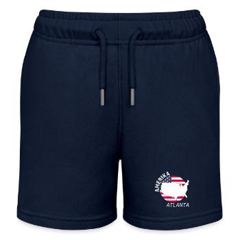 Atlanta - Short de jogging enfant bio Stanley/Stella - bleu marine - Devant