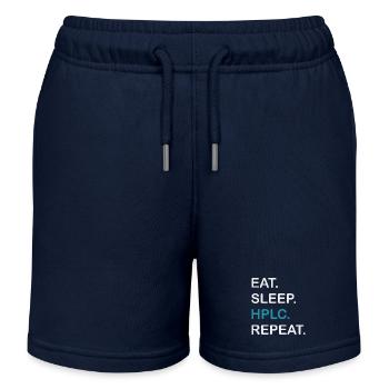 Chromatographie HPLC Performance Manger Sommeil Répéter - Short de jogging enfant bio Stanley/Stella - bleu marine - Devant