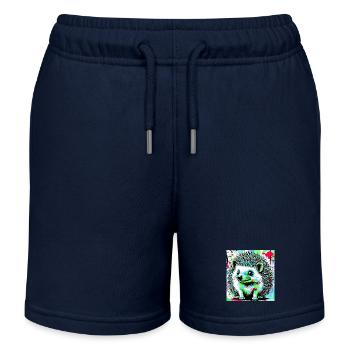 Igel - Kinder Organic Joggingshorts Mini Bolter von Stanley/Stella - Navy - Vorne