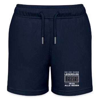 Legendärer Lehrer Alle Reden - Kinder Organic Joggingshorts Mini Bolter von Stanley/Stella - Navy - Vorne