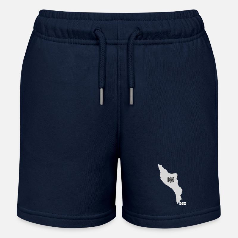 IØ, série Ile d'Oléron - Short de jogging enfant bio Stanley/Stella - bleu marine