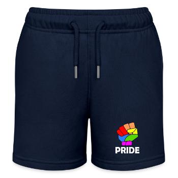 Pride - Kinder Organic Joggingshorts Mini Bolter von Stanley/Stella - Navy - Vorne