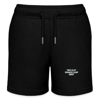C’est ma chemise de camp d’été - parfaite pour le camp - Short de jogging enfant bio Stanley/Stella - bleu marine - Devant