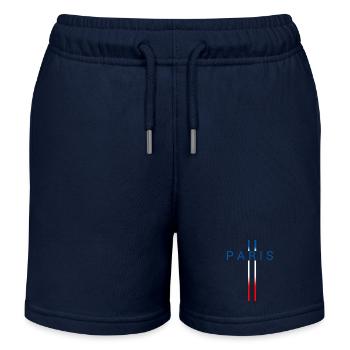 Paris - Short de jogging enfant bio Stanley/Stella - bleu marine - Devant