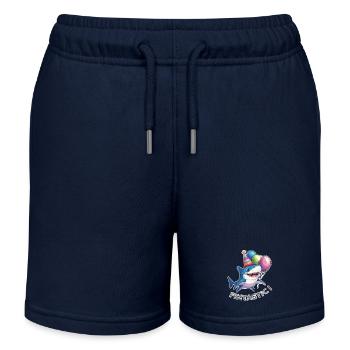 Jaw-some Celebration - Kids Organic Sweat Shorts by Stanley/Stella - navy - Front