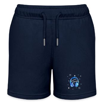 Christmas Rock - casque sympa - Short de jogging enfant bio Stanley/Stella - bleu marine - Devant