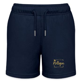Beste Kollegin Ever - Kinder Organic Joggingshorts Mini Bolter von Stanley/Stella - Navy - Vorne