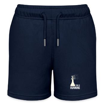 Schach Time is Running Zersteuben Dispersion Roi - Short de jogging enfant bio Stanley/Stella - bleu marine - Devant