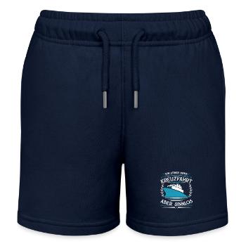 Kreuzfahrt ein Leben ohne ist möglich aber sinnlos - Kinder Organic Joggingshorts Mini Bolter von Stanley/Stella - Navy - Vorne