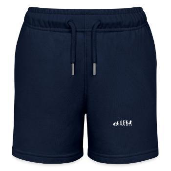 Evolution du football - Short de jogging enfant bio Stanley/Stella - bleu marine - Devant