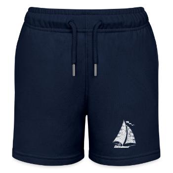 Segelboot Segeln Segler - Kinder Organic Joggingshorts Mini Bolter von Stanley/Stella - Navy - Vorne