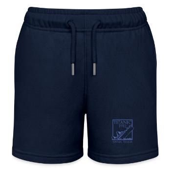 Titanic 1912 Swim Team Rettungsschwimmer - Kinder Organic Joggingshorts Mini Bolter von Stanley/Stella - Navy - Vorne
