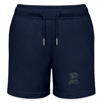 Lehrerin was ist deine Superkraft - Kinder Organic Joggingshorts Mini Bolter von Stanley/Stella - Navy - Vorne