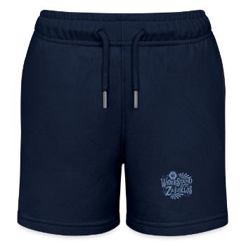 65. Geburtstag Widerstand ist zwecklos - Kinder Organic Joggingshorts Mini Bolter von Stanley/Stella - Navy - Vorne