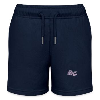 Pilote de pelle Chargeuse sur pneus Pelle - Short de jogging enfant bio Stanley/Stella - bleu marine - Devant