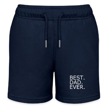 Best dad ever - Kids Organic Sweat Shorts by Stanley/Stella - navy - Front