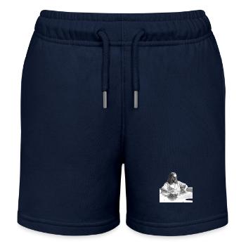 Jesus in the pool religion holiday sun beach sea - Kids Organic Sweat Shorts by Stanley/Stella - navy - Front