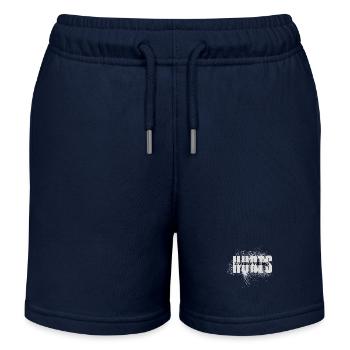 EVERYTHING HURTS - police blanche noire - Short de jogging enfant bio Stanley/Stella - bleu marine - Devant