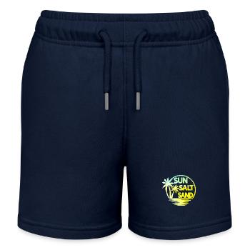 Sun Salt Sand - Kinder Organic Joggingshorts Mini Bolter von Stanley/Stella - Navy - Vorne