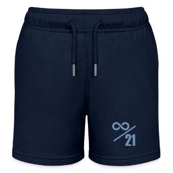 Limite de 21 millions de bitcoins - Valeur infinie - Short de jogging enfant bio Stanley/Stella - bleu marine - Devant