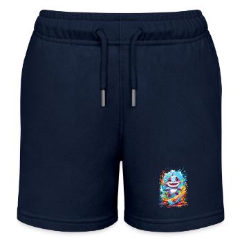 Requin - Short de jogging enfant bio Stanley/Stella - bleu marine - Devant