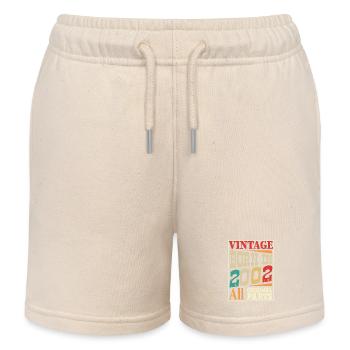 Vintage born in 2002 - Original parts - Kids Organic Sweat Shorts by Stanley/Stella - soft Ecru - Front