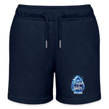 gouttes d’eau - Short de jogging enfant bio Stanley/Stella - bleu marine - Devant
