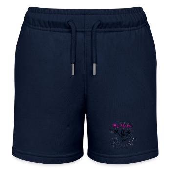 Confetti Carnival Comic - Kids Organic Sweat Shorts by Stanley/Stella - navy - Front