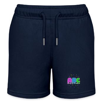 ABC : Soyez toujours confiant. - Short de jogging enfant bio Stanley/Stella - bleu marine - Devant