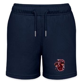 chainsaw - Kids Organic Sweat Shorts by Stanley/Stella - navy - Front