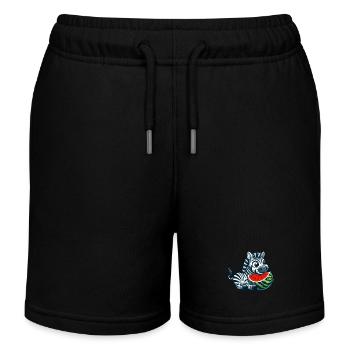 Zebra Mit Wassermelone Fruchtig Lustig - Kinder Organic Joggingshorts Mini Bolter von Stanley/Stella - Navy - Vorne