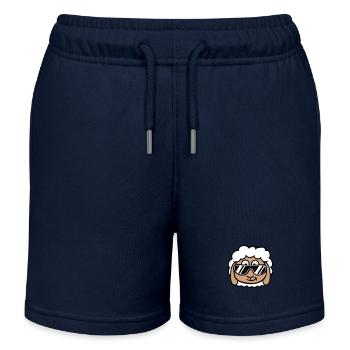 Schaf Sonnenbrille Party Schäfchen Lamm Cool Kopf - Kinder Organic Joggingshorts Mini Bolter von Stanley/Stella - Navy - Vorne