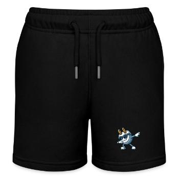 Cool Electrician Dabbing Cartoon - Kids Organic Sweat Shorts by Stanley/Stella - navy - Front