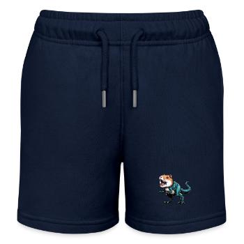 T-Rex Hamster Hybrid: Fantastisches Fabeltier - Kinder Organic Joggingshorts Mini Bolter von Stanley/Stella - Navy - Vorne