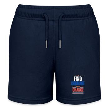 Mut fassen, Veränderung annehmen - Kinder Organic Joggingshorts Mini Bolter von Stanley/Stella - Navy - Vorne