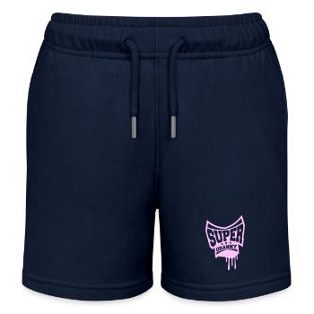 Super Granny Stempel Oma Graffiti Großmutter - Kinder Organic Joggingshorts Mini Bolter von Stanley/Stella - Navy - Vorne