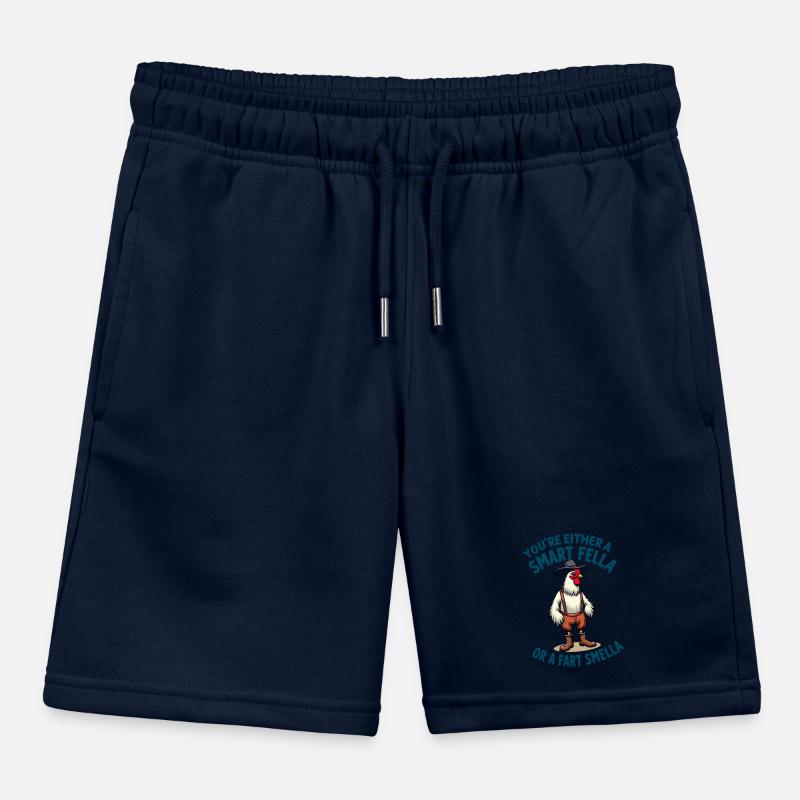 Du bist entweder ein schlauer Kerl oder ein Furzgeruch Kinder Organic Joggingshorts Mini Bolter von Stanley/Stella