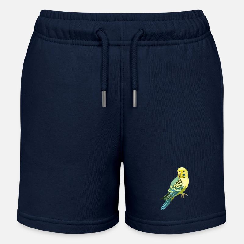 Perruche ondulée - Short de jogging enfant bio Stanley/Stella - bleu marine