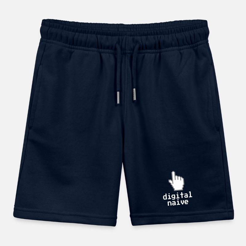 Digitally naïve Kids Organic Sweat Shorts by Stanley/Stella