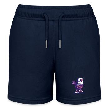 Bird cap - Kids Organic Sweat Shorts by Stanley/Stella - navy - Front