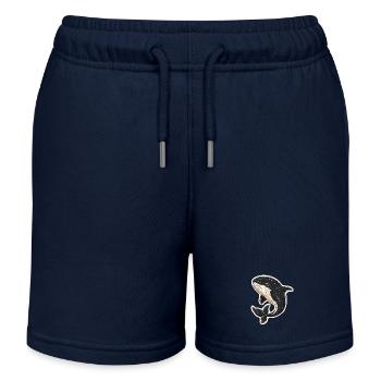 Wal - Kinder Organic Joggingshorts Mini Bolter von Stanley/Stella - Navy - Vorne