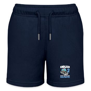 2 Geburtstag Polizei Geschenk Junge 2 Jahre - Kinder Organic Joggingshorts Mini Bolter von Stanley/Stella - Navy - Vorne