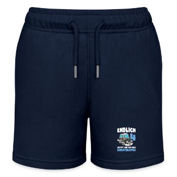 4 Geburtstag Polizei Geschenk Junge 4 Jahre - Kinder Organic Joggingshorts Mini Bolter von Stanley/Stella - Navy - Vorne