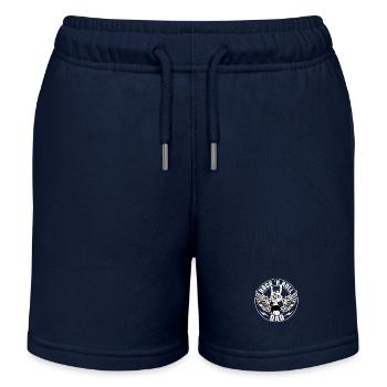 Rock 'n Roll Dad Music Guitar Rock Band - Kinder Organic Joggingshorts Mini Bolter von Stanley/Stella - Navy - Vorne