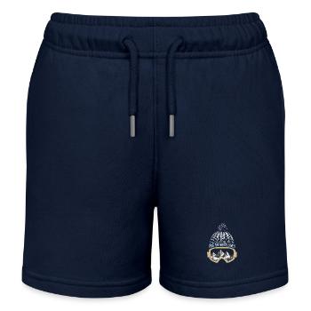 Roulez sur les lignes blanches - Short de jogging enfant bio Stanley/Stella - bleu marine - Devant