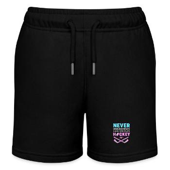Para hockey sur glace handicap - Short de jogging enfant bio Stanley/Stella - bleu marine - Devant